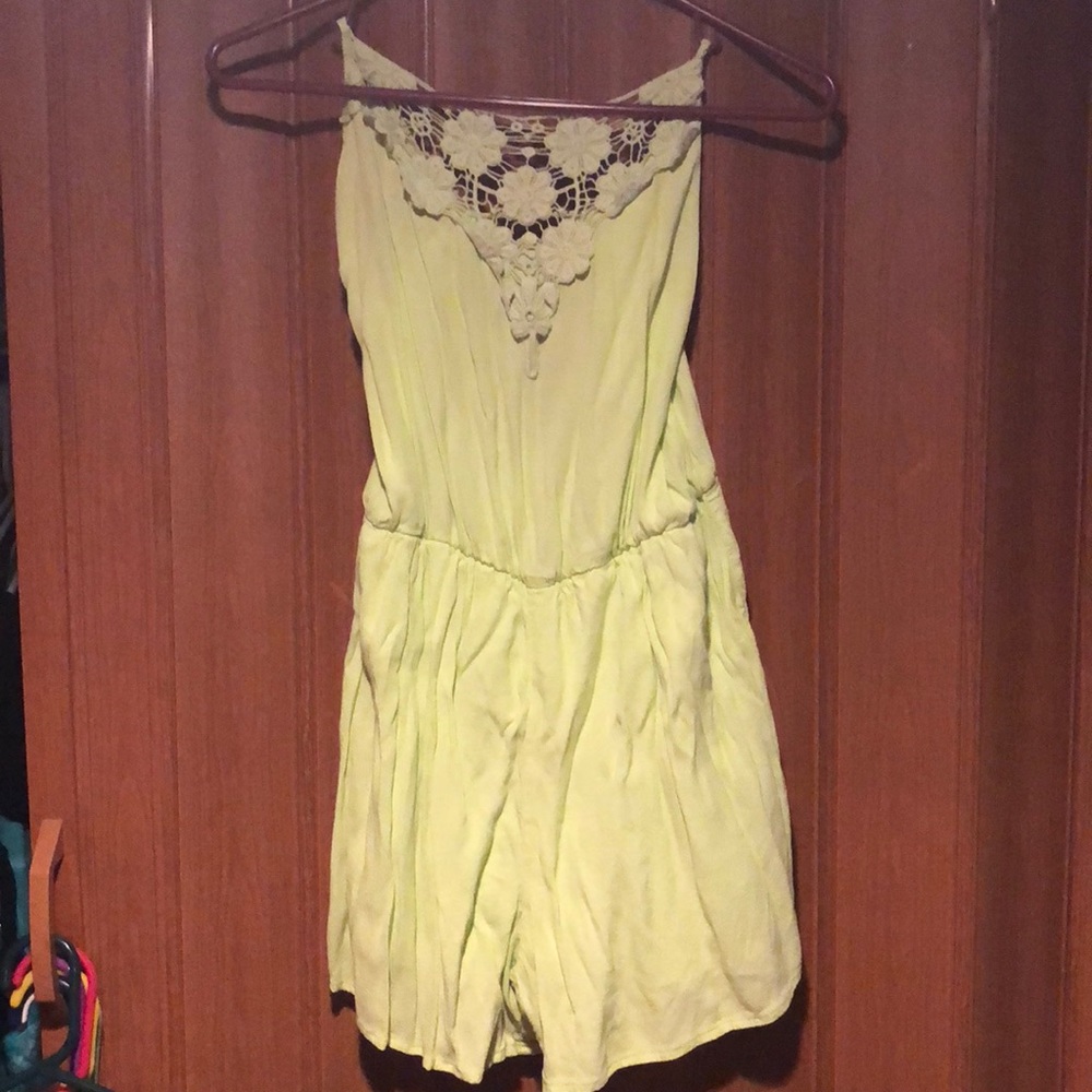 Lime green romper